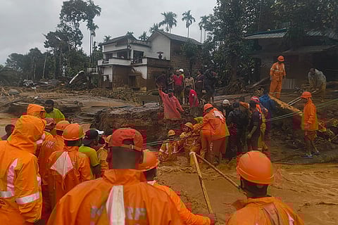 Landslides near Meppadi in Wayanad